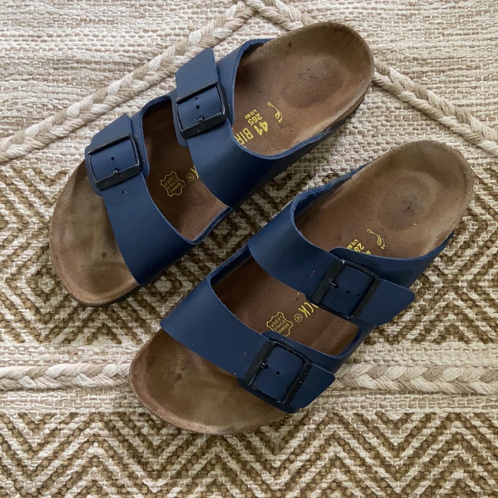 Birkenstock arizona birko-flor sandals in blue - Picture 11 of 12